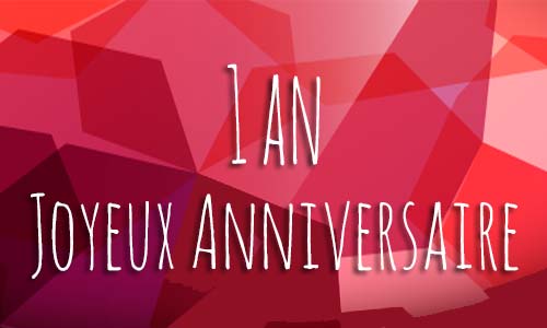 Carte anniversaire amour 1 an georose