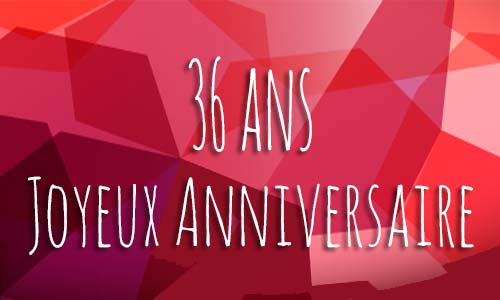 Carte anniversaire amour 36 ans georose