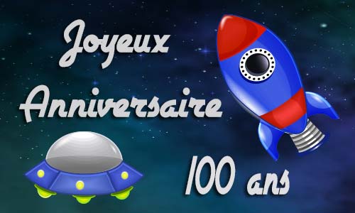 Carte anniversaire enfant 100 ans astro