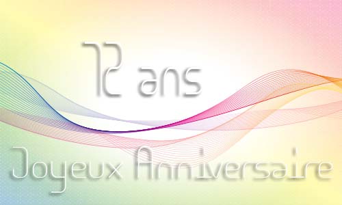 Carte anniversaire femme 12 ans geoligne