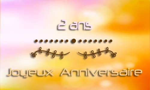 Carte anniversaire femme 2 ans neuropol