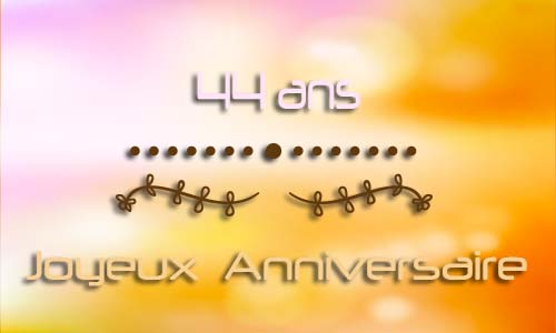 Carte anniversaire femme 44 ans neuropol
