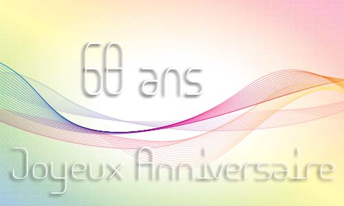 Carte anniversaire femme 68 ans geoligne