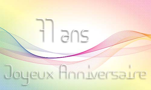 Carte anniversaire femme 71 ans geoligne