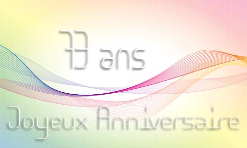 Carte anniversaire femme 73 ans geoligne