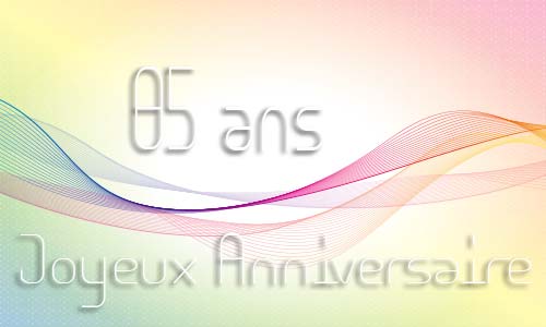 Carte anniversaire femme 85 ans geoligne