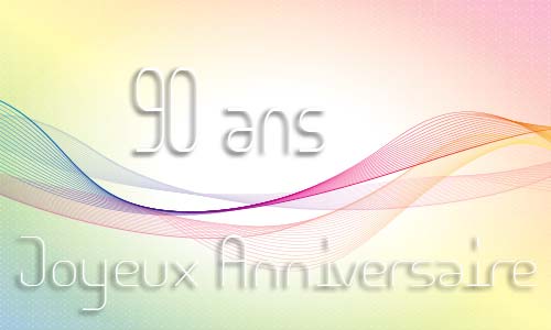 Carte anniversaire femme 90 ans geoligne