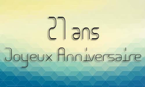 Carte anniversaire homme 21 ans geocube