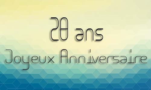 Carte anniversaire homme 28 ans geocube