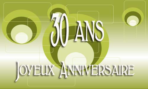 Carte anniversaire Carte anniversaire homme 30 ans