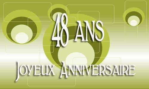 Carte anniversaire Carte anniversaire homme 48 ans
