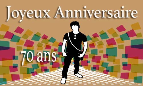 Carte anniversaire homme 70 ans men