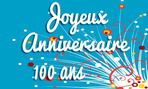 Carte anniversaire humour 100 ans plant