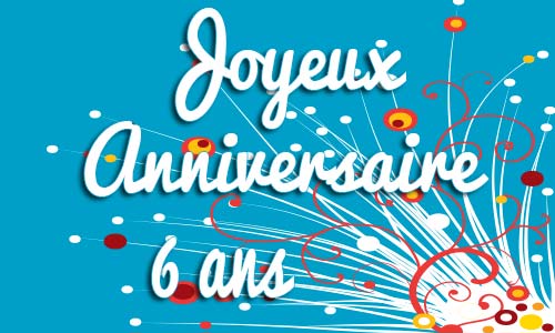 Carte anniversaire humour 6 ans plant