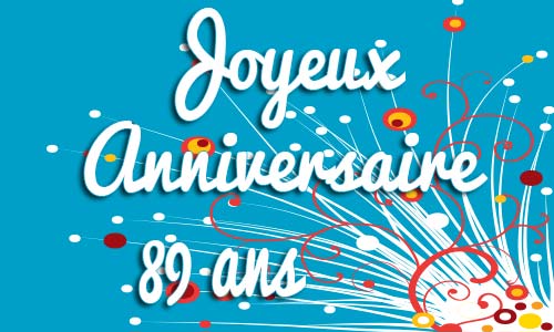 Carte anniversaire humour 89 ans plant